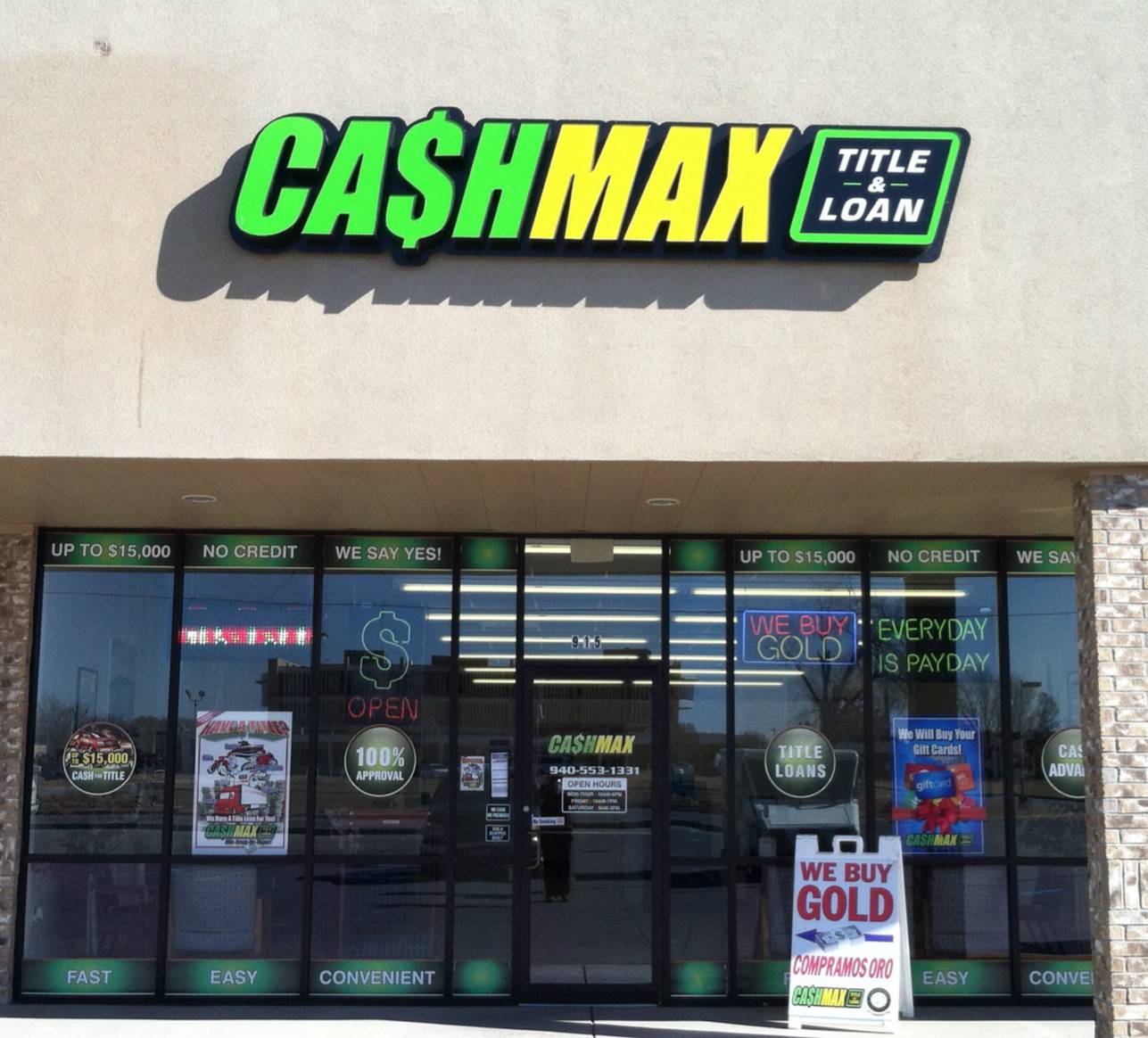 CashMax Title & Loan Vernon, TX Store Location